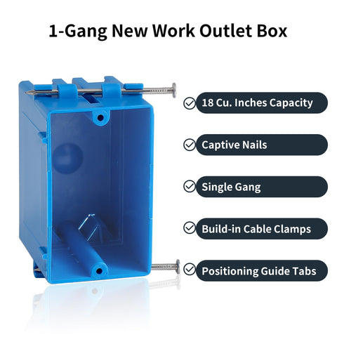 ANKYLHUA blue box with captive screws for quick secure mounting