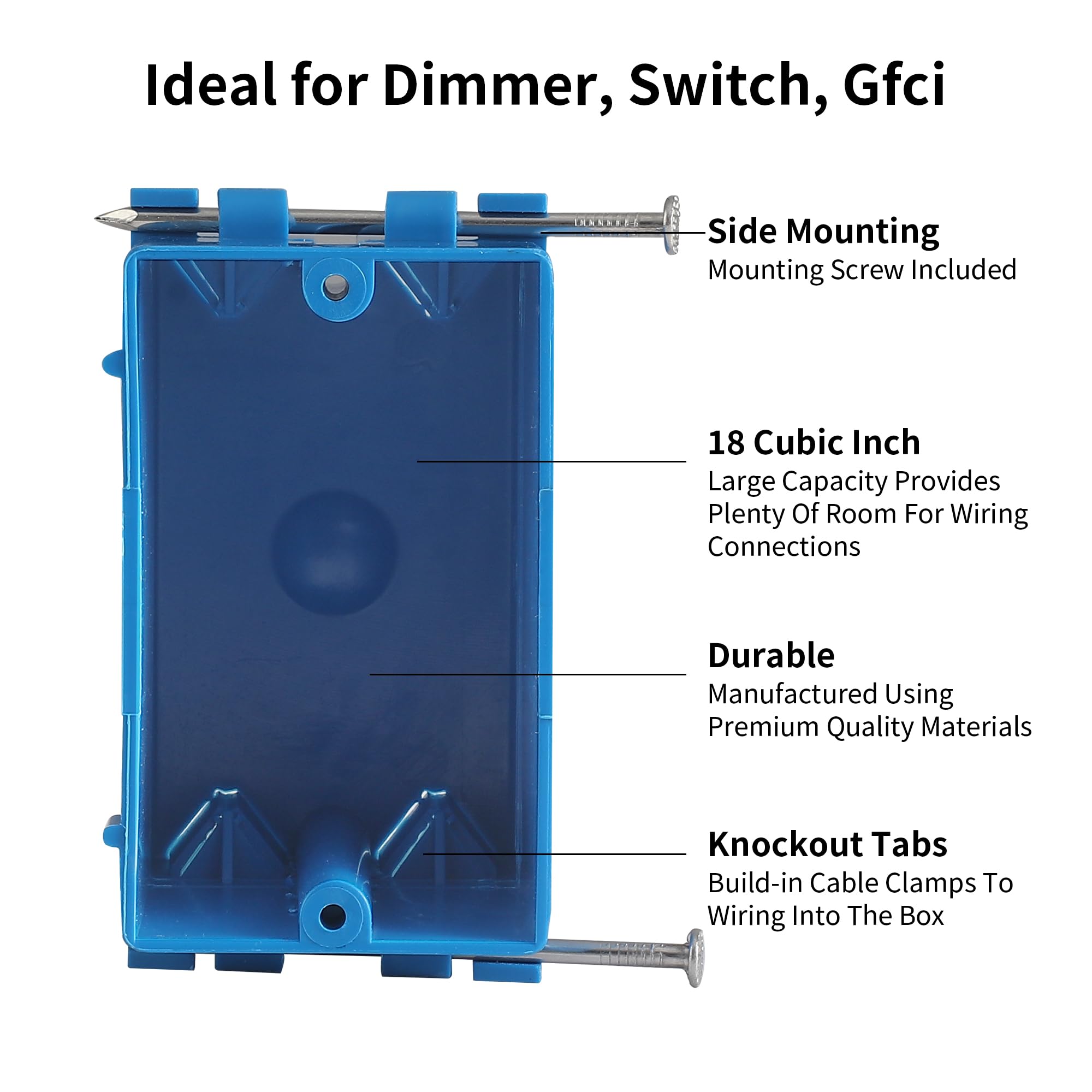 ANKYLHUA blue box features positioning tabs for easier stud alignment