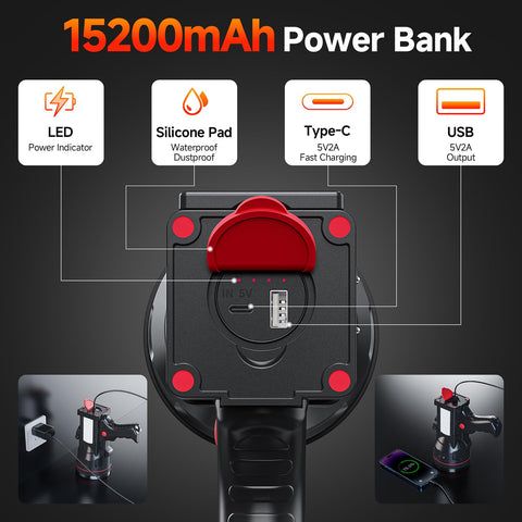 anlook Rechargeable Spotlight foldable stand enables hands-free operation