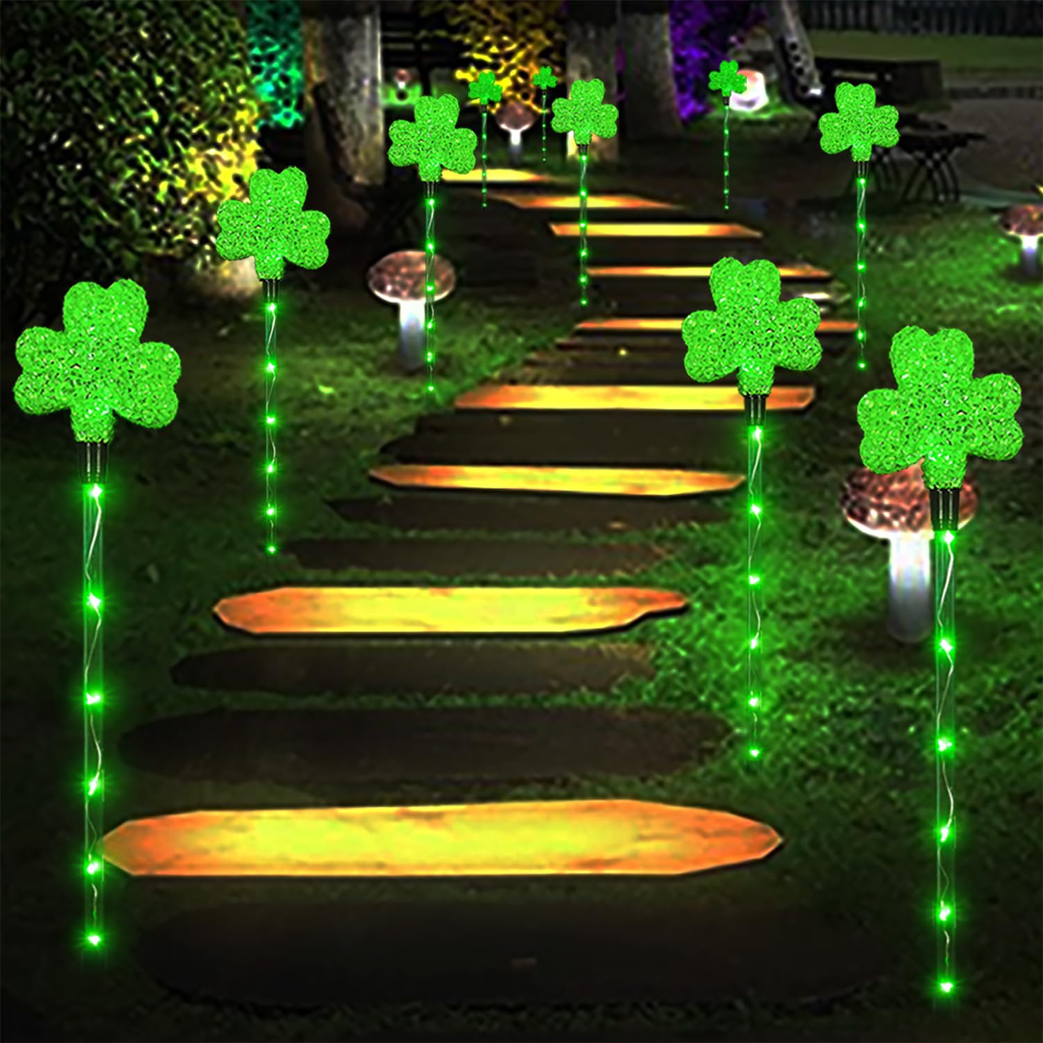 ANLTDTC IP65 waterproof shamrock lights withstand outdoor rain and humidity