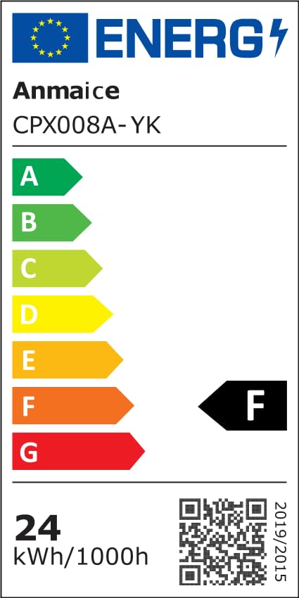 Anmaice energy-efficient LED design saves power while maintaining bright ambience.