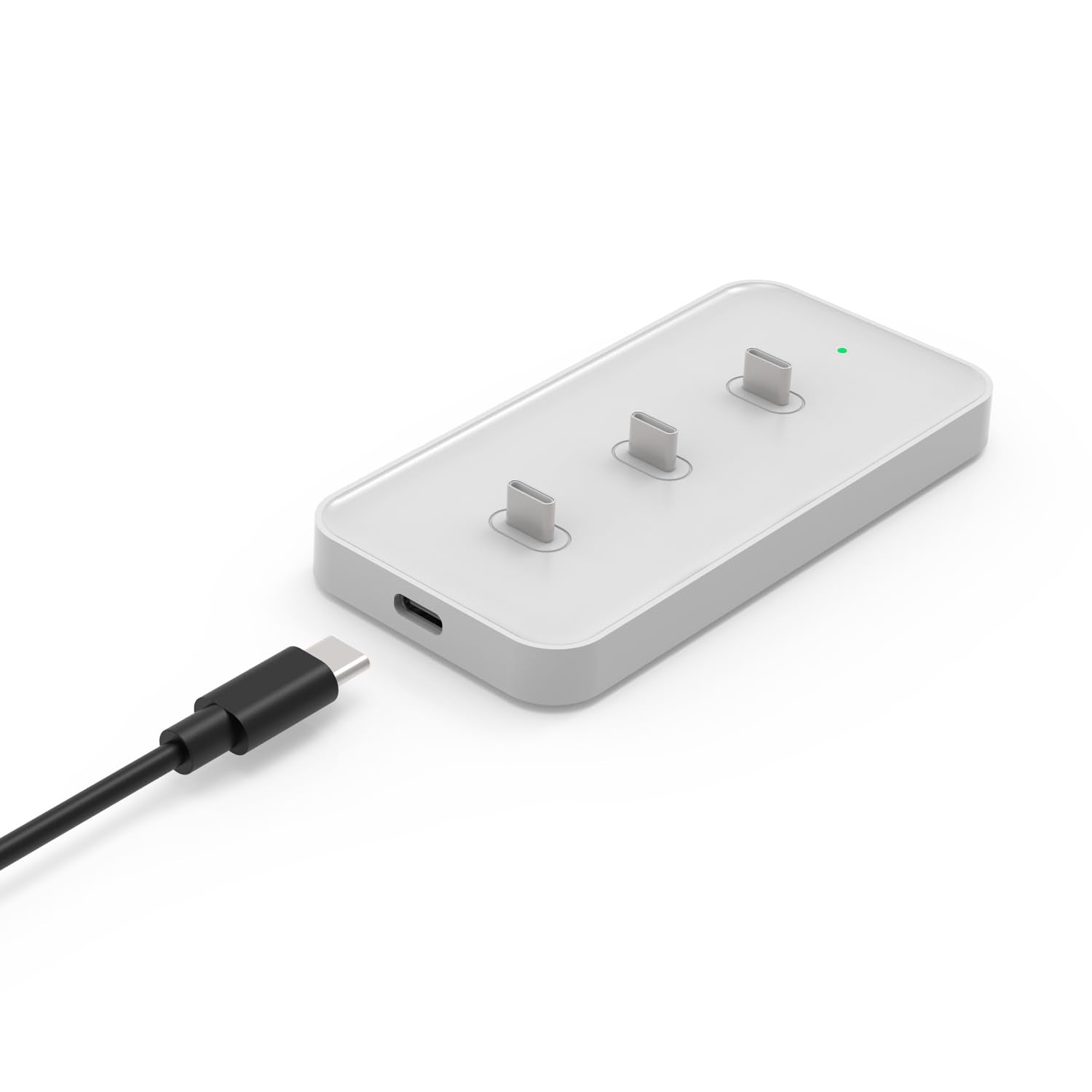 Anmeery motion sensor charging station with three LED lights keeps your desk tidy.