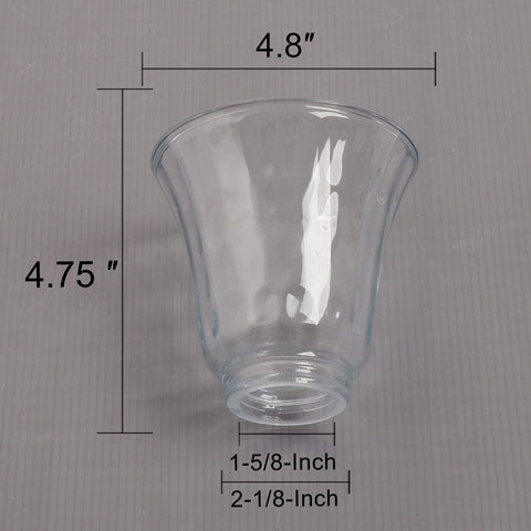 Anmire glass shade transforms fixtures like sconces and vanity lights with subtle sparkle