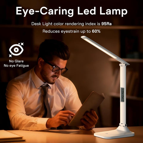 ANNAITE dimmable desk lamp with adjustable brightness
