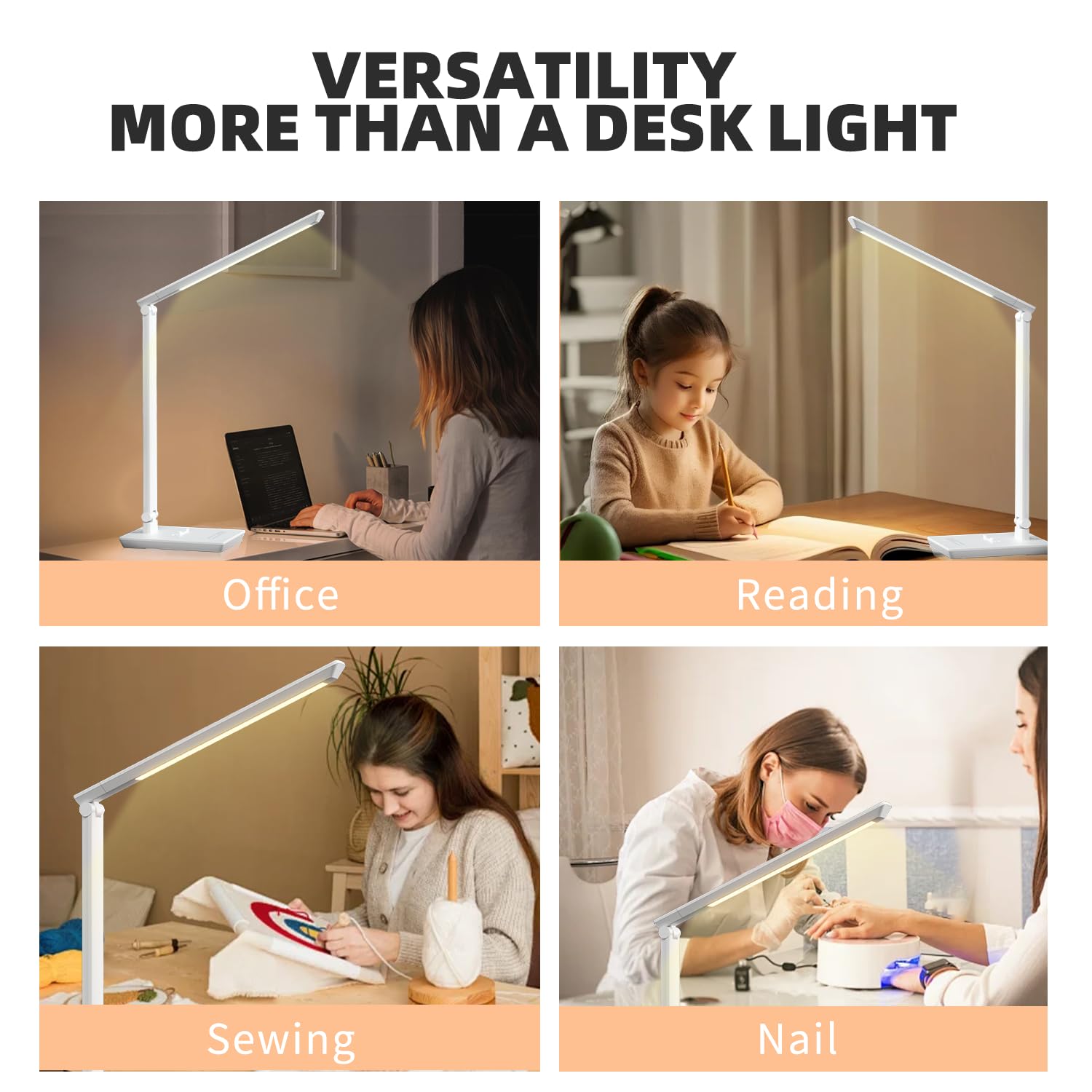 ANNAITE dimmable slide control enables precise brightness adjustments.