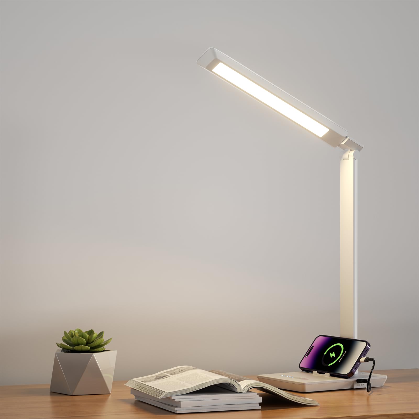 ANNAITE energy-efficient lighting helps reduce energy use during late tasks.