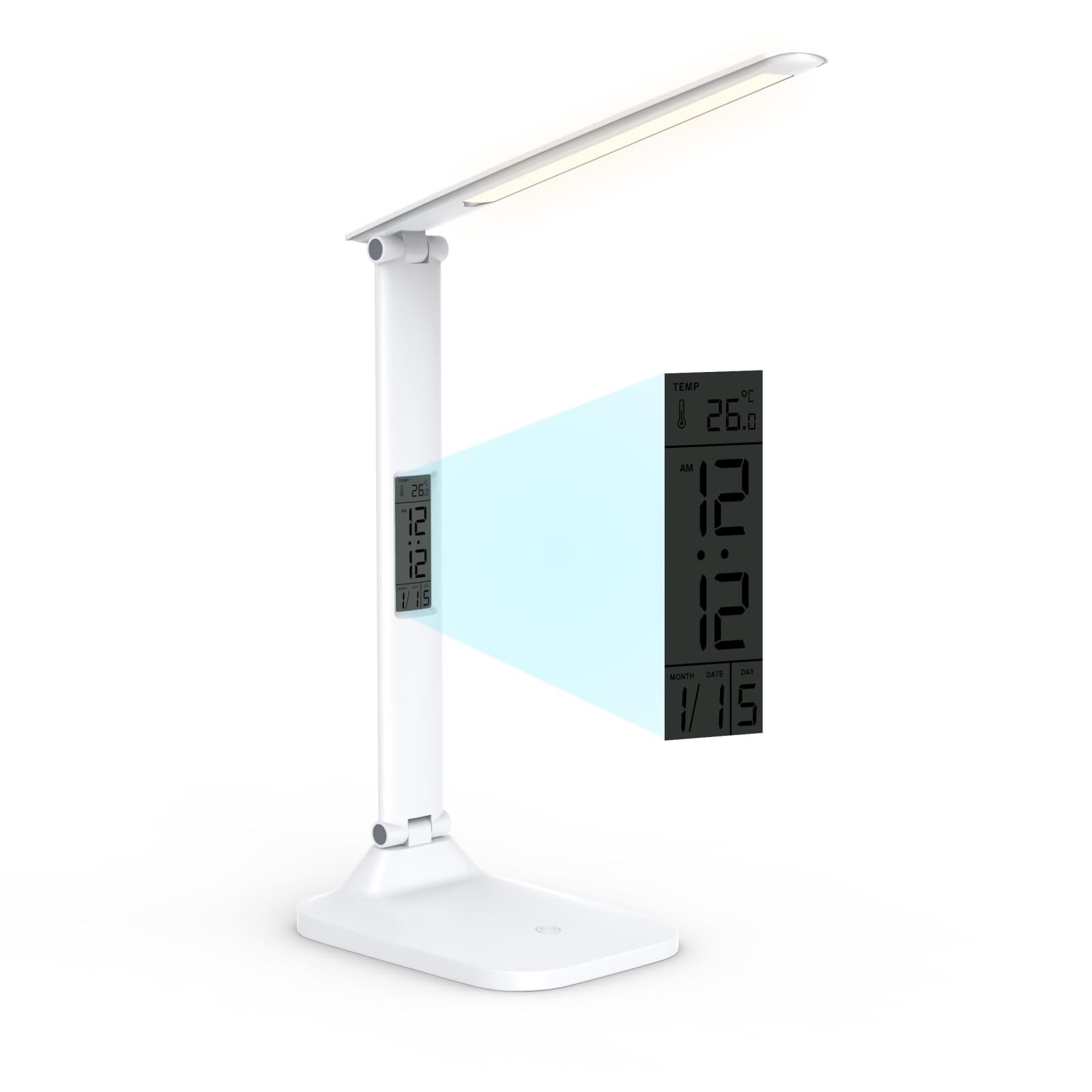 ANNAITE portable bedside lamp for nightstands and desks
