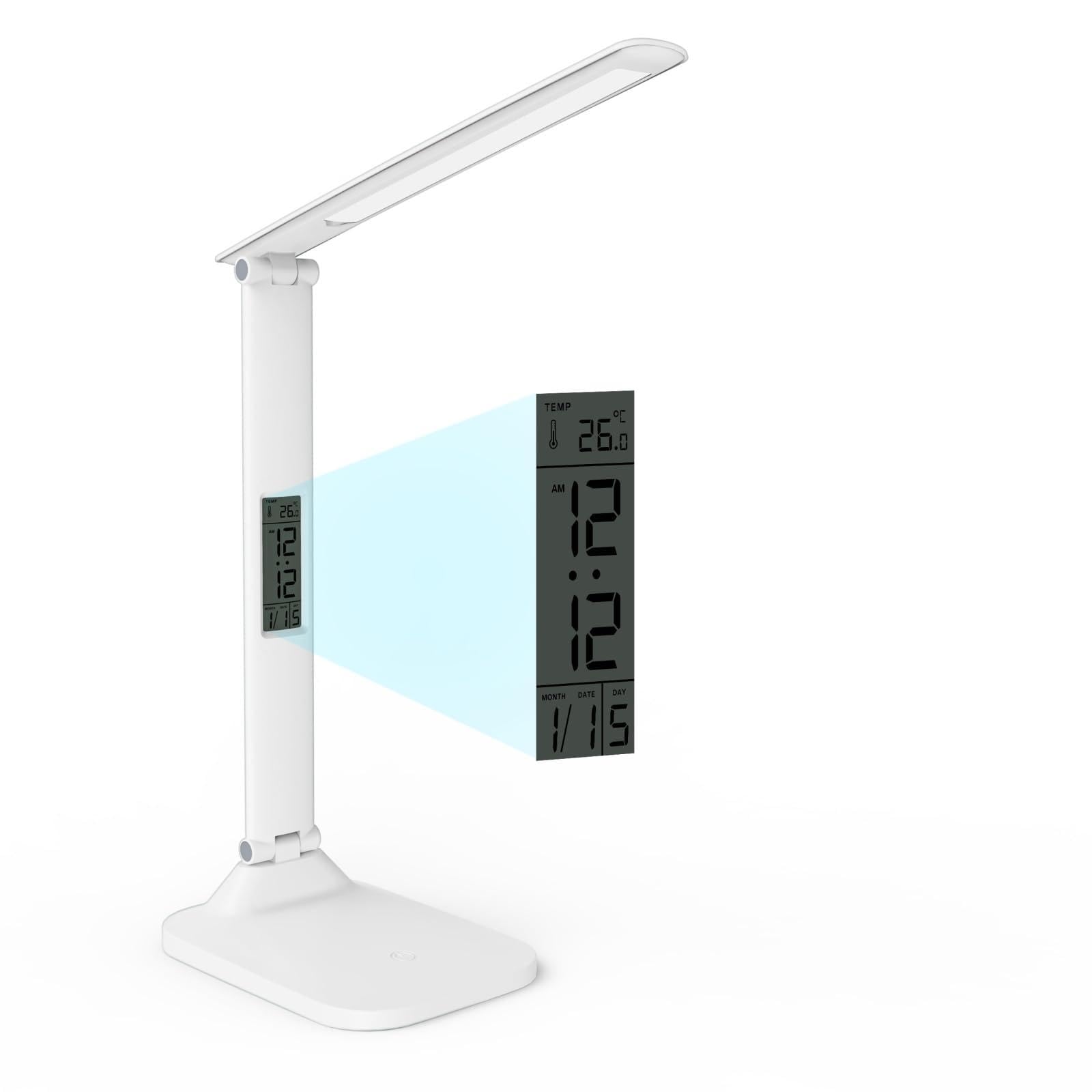 ANNAITE desk lamp with rechargeable battery for cordless use