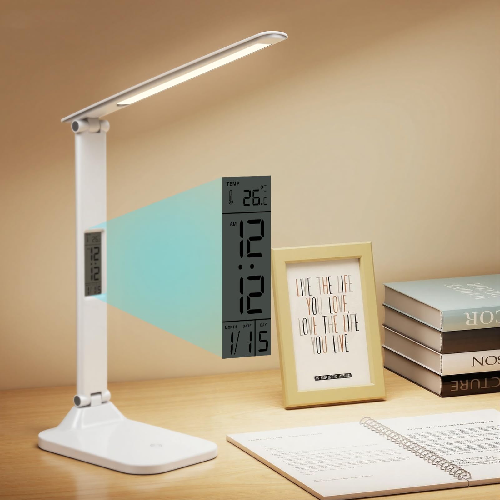 ANNAITE tilt-head desk lamp directs light precisely