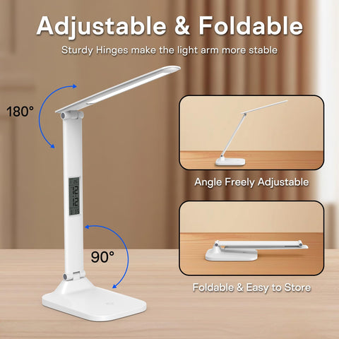 ANNAITE foldable desk lamp compact and portable