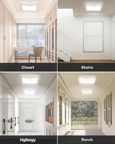 Annaror 12in motion light set to 5000K cool white for bright visibility