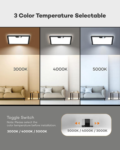 Annaror ceiling light showing 3000K warm white for cozy spaces.