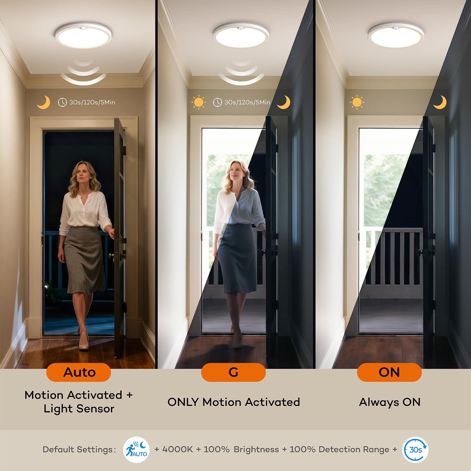 Annaror 3000K warm white setting for cozy everyday lighting