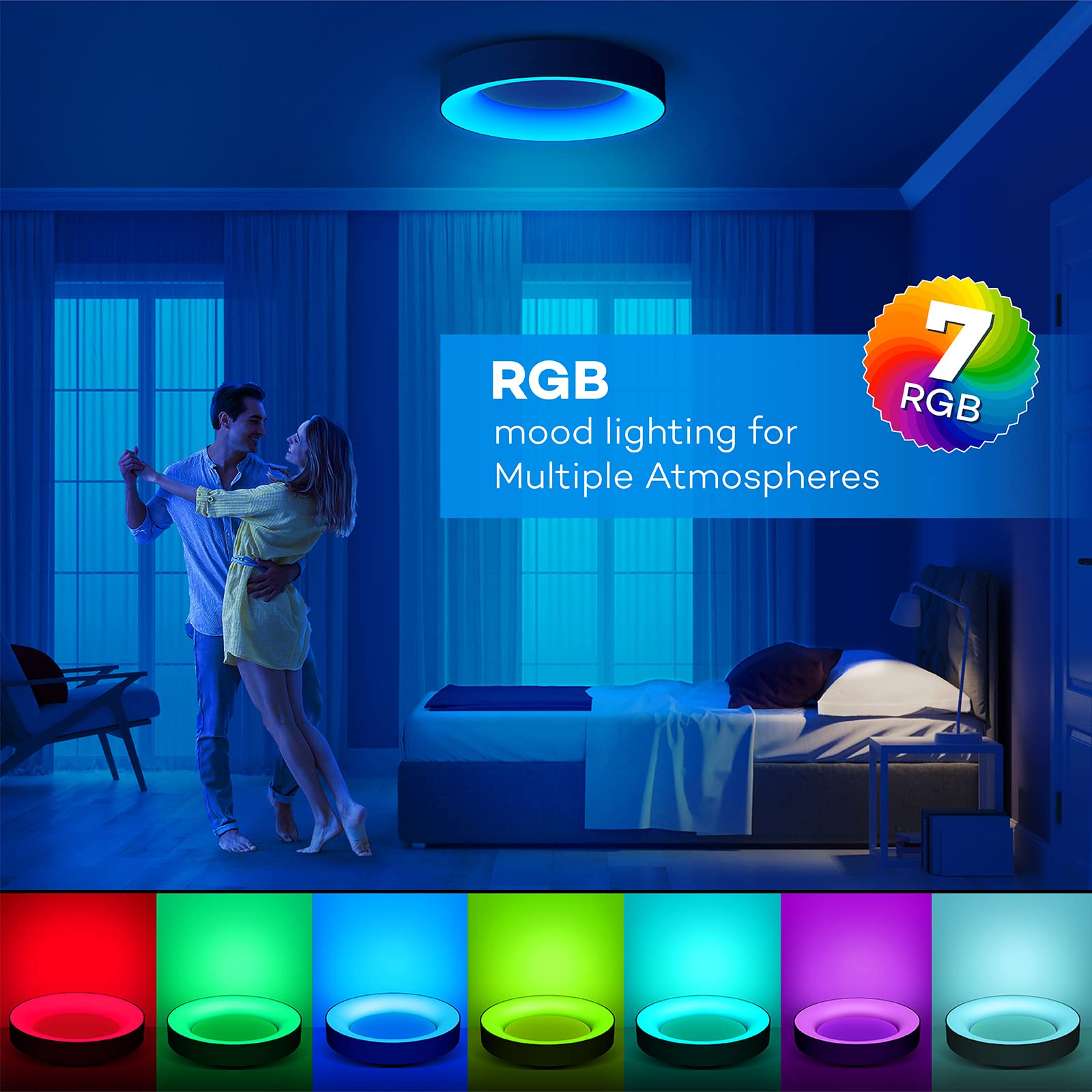 Annaror energy-saving ceiling light delivers 2400 lumens and long life