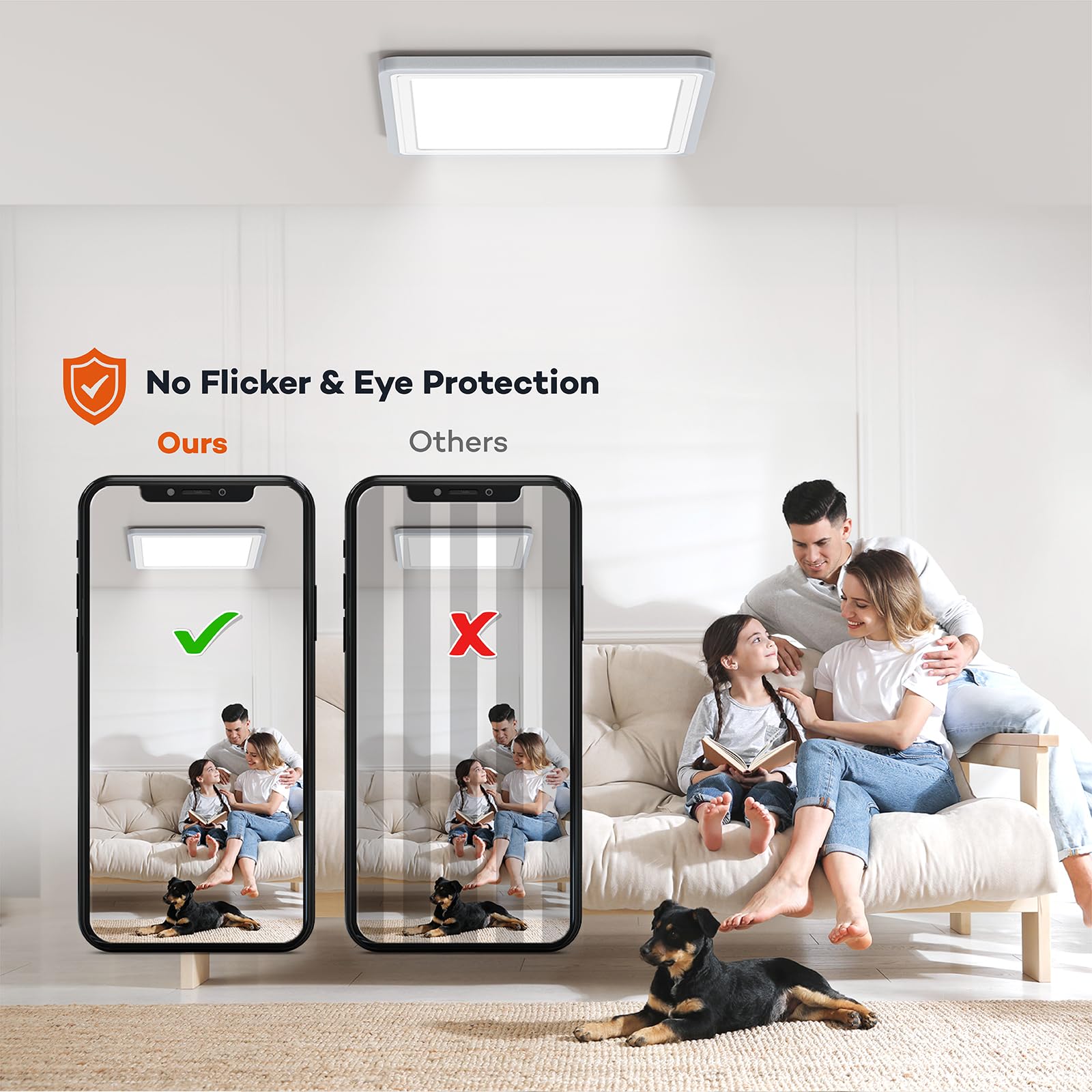 Annaror hardwired ceiling light provides reliable, steady illumination