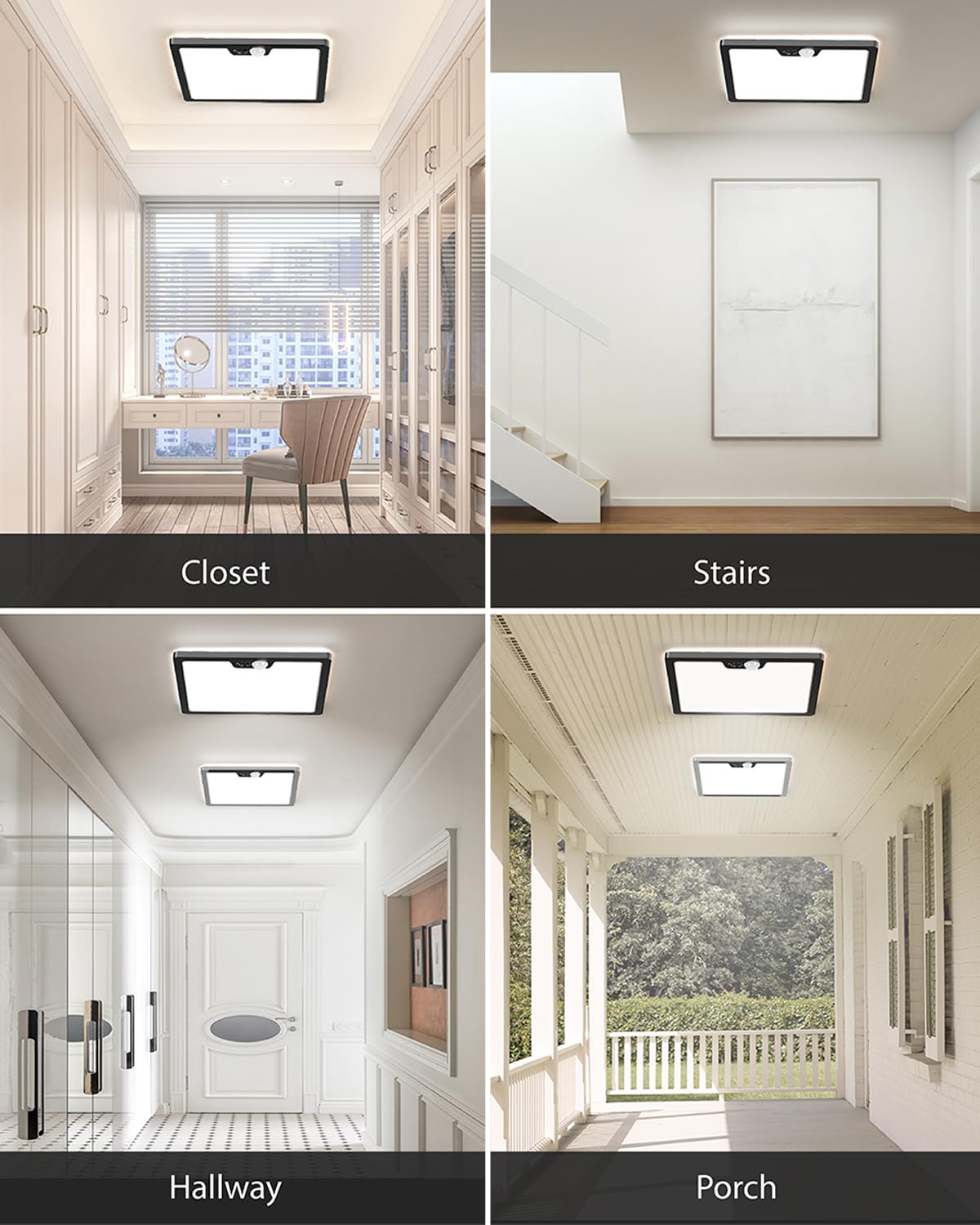 Annaror ideal for closets, hallways, porches, and stairs with quick setup.