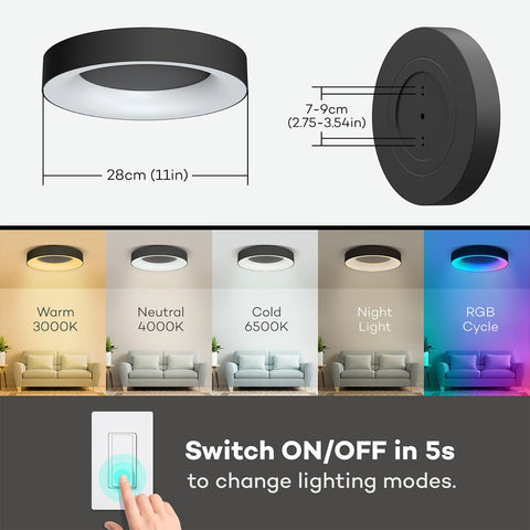 Annaror modern bedroom and kids room lighting solution