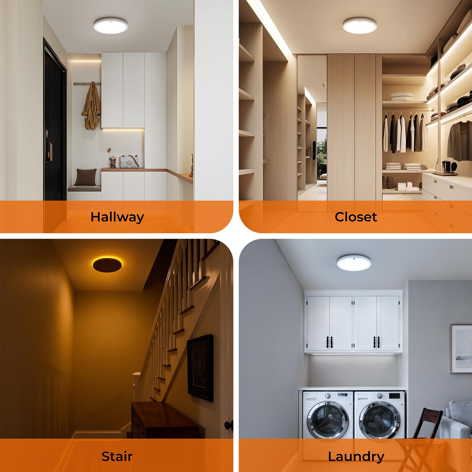 Annaror motion-sensor light helps navigate stairs safely at night.