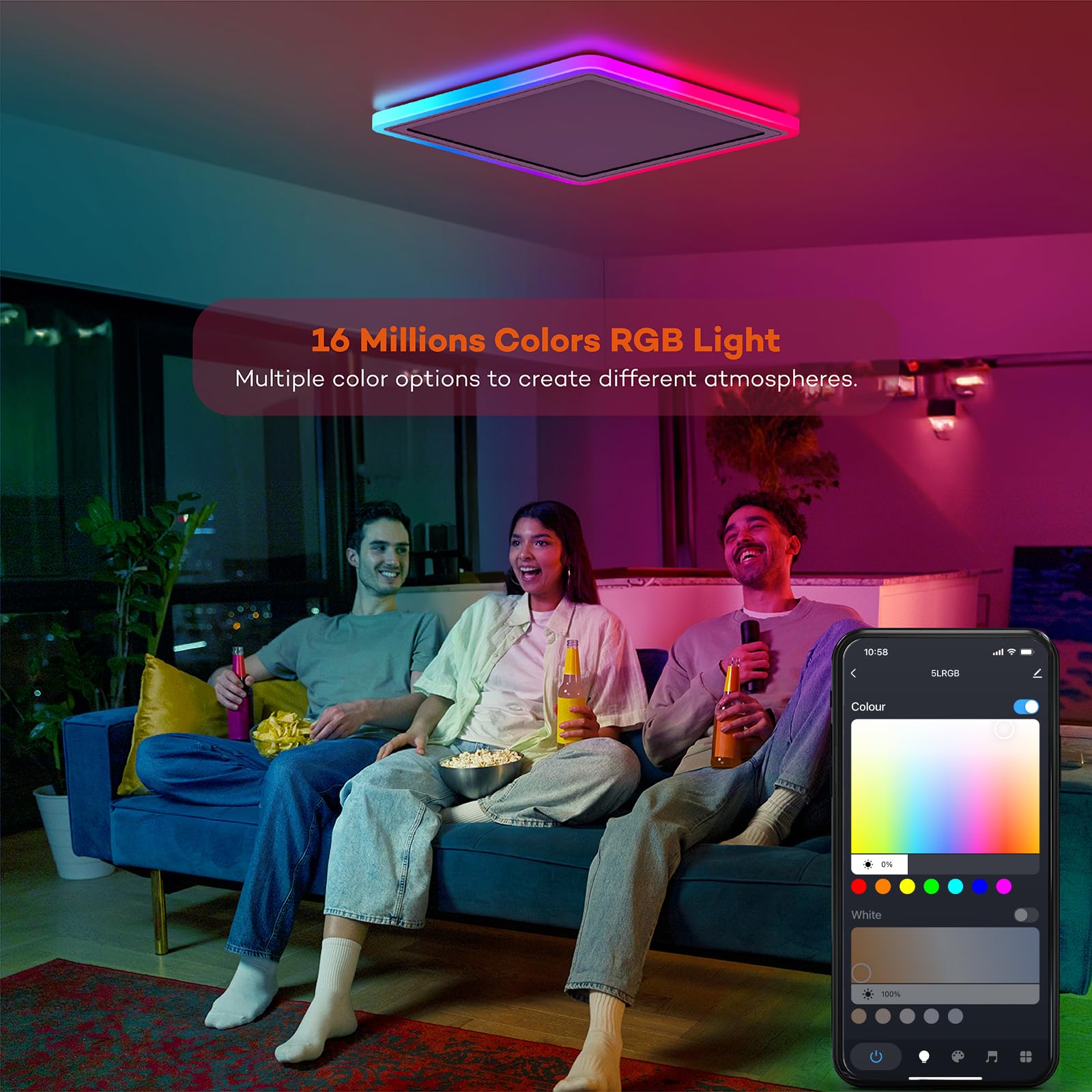 Annaror RGB color light with remote control for mood lighting