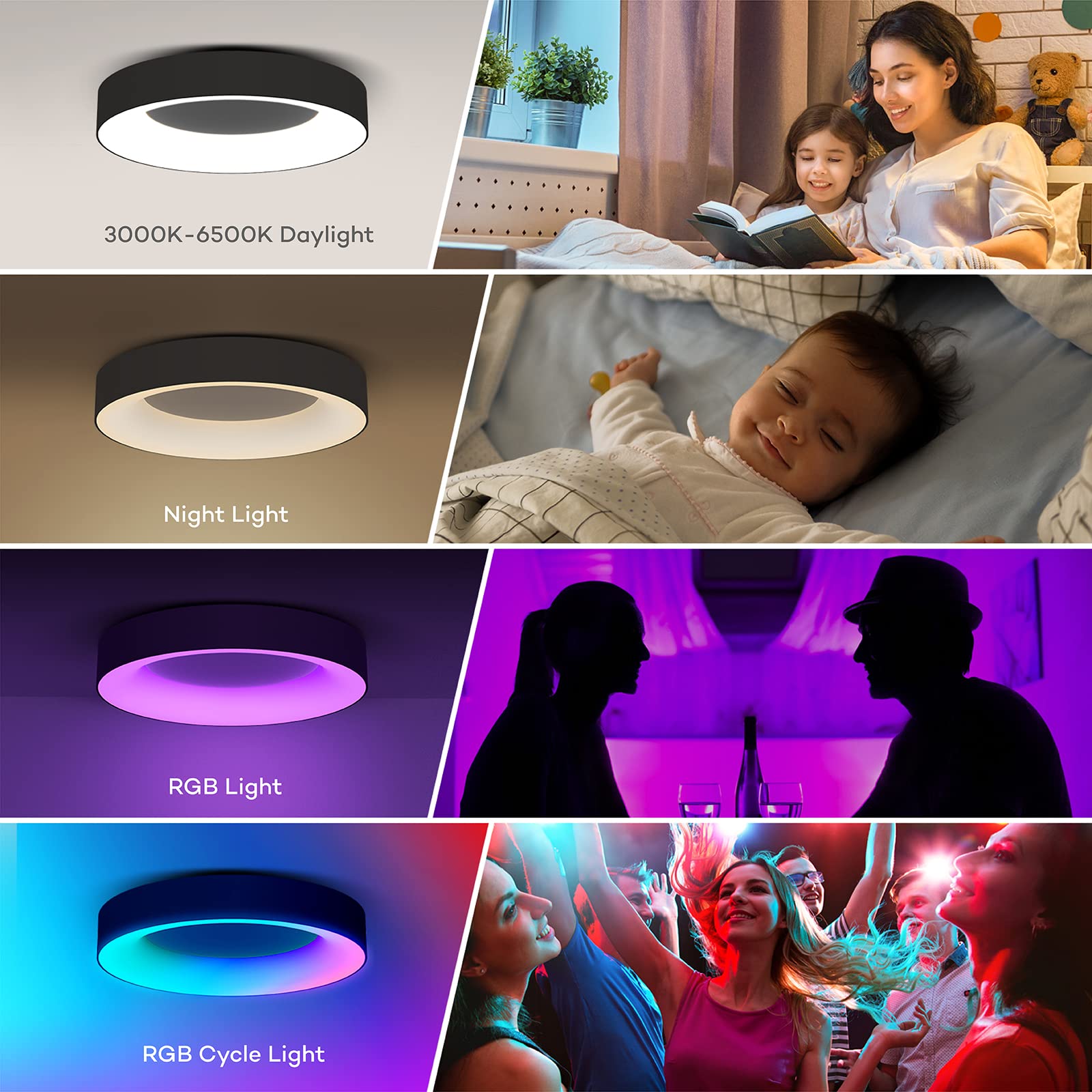 Annaror rgb cycle mode for versatile atmosphere