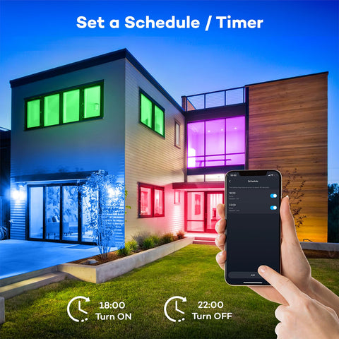 Annaror timer function enables scheduling for evening lighting