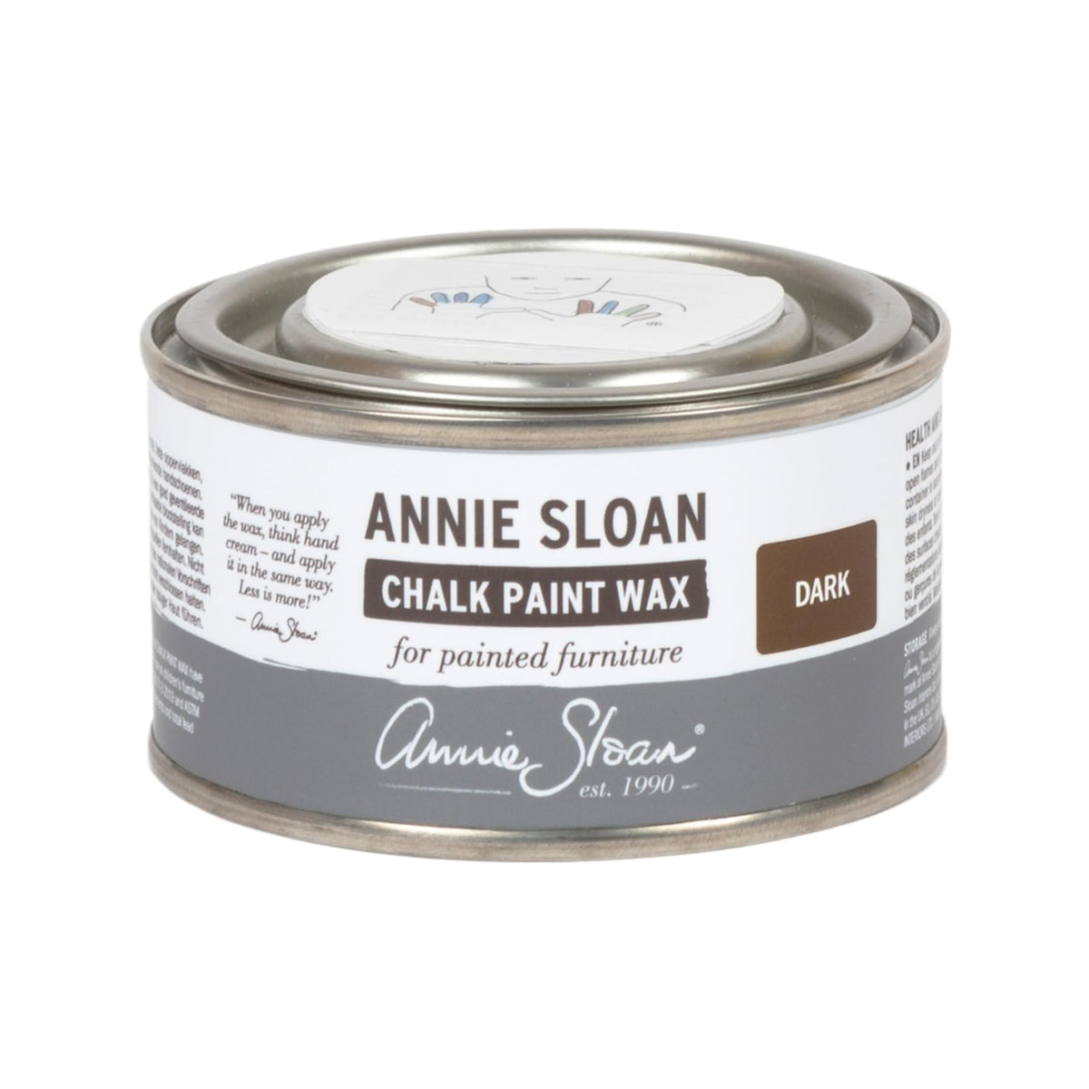 Annie Sloan Dark Wax bottle pour demonstrates easy application for durable chalk paint protection