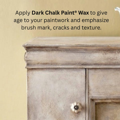 Annie Sloan Dark Wax used on a dresser project for durable protection