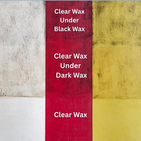 Annie Sloan Dark Wax scratch repair on small wear spot