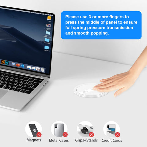 ANNQUAN cable management helps keep cords organized on your workstation.