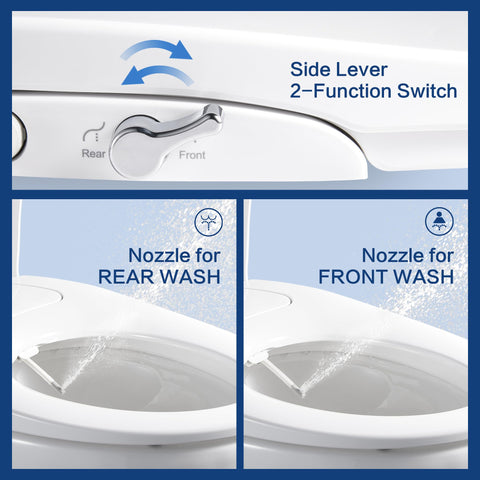 ANNWA front wash nozzle delivers precise front cleansing for daily comfort.