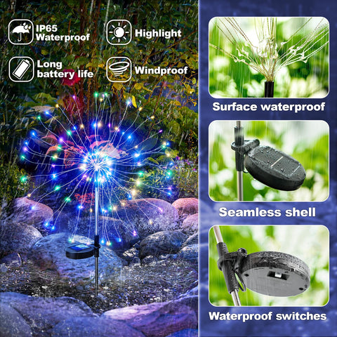 Anordsem sparklers-style lights brighten festive holidays and events.