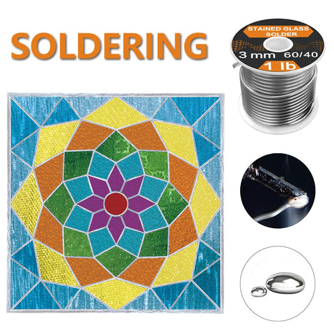 ANOSON rosin-free stained glass solder reduces fumes during welding.