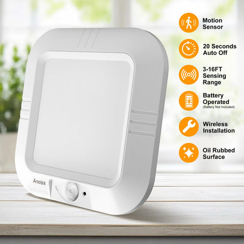 ANOTEK closet pantry shed light for bright, versatile placement.