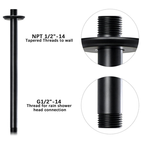 Anpean ceiling arm connection suitable for rain shower heads.