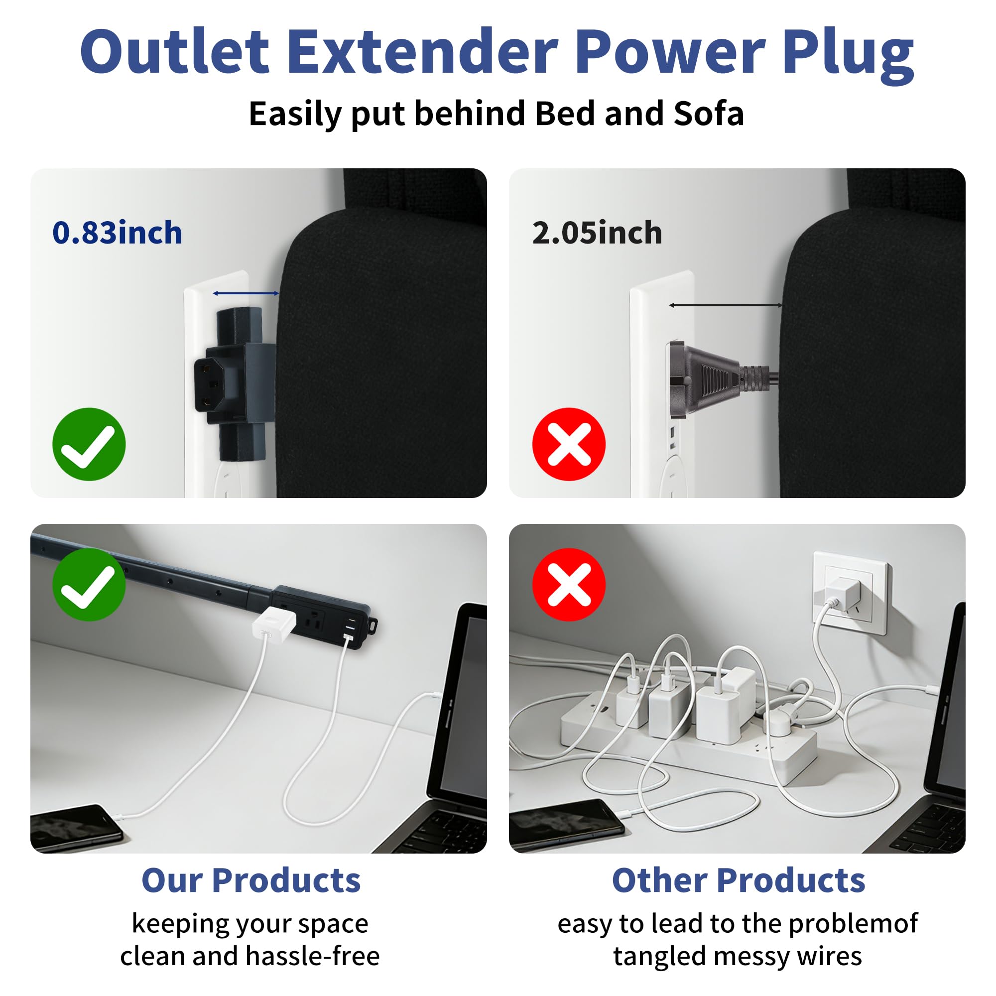 Anpool easy installation with screws and Velcro mounting