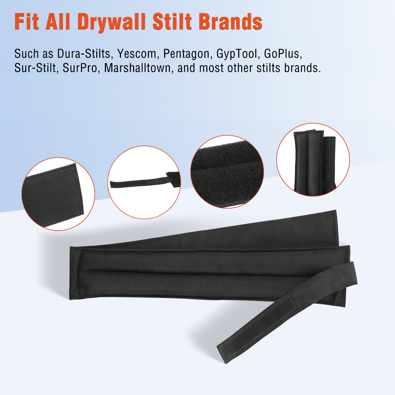 Anpoole drywall stilt straps nylon construction for durability