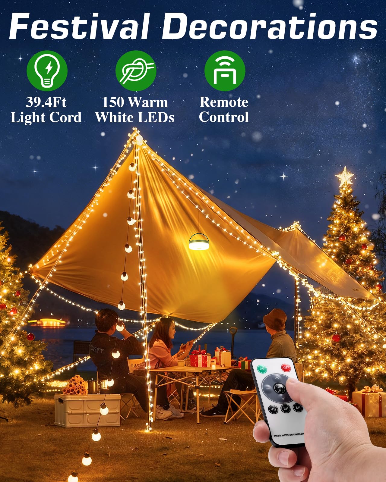 Anpro remote-control feature for easy light adjustment outdoors