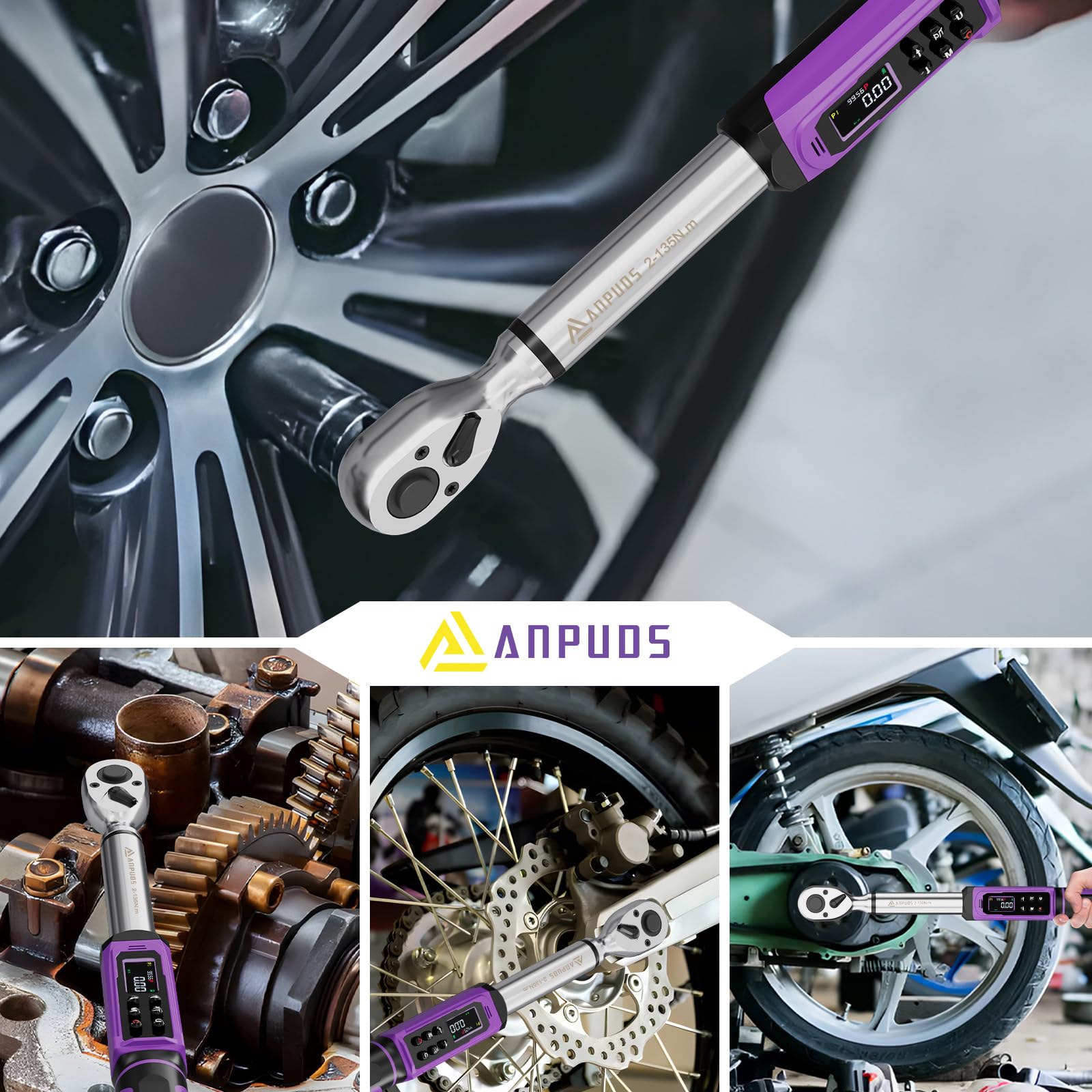 ANPUDS rugged case protects the wrench during transport.