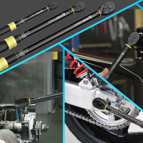 ANPUDS torque wrench kit assembled showing a complete precision toolkit.