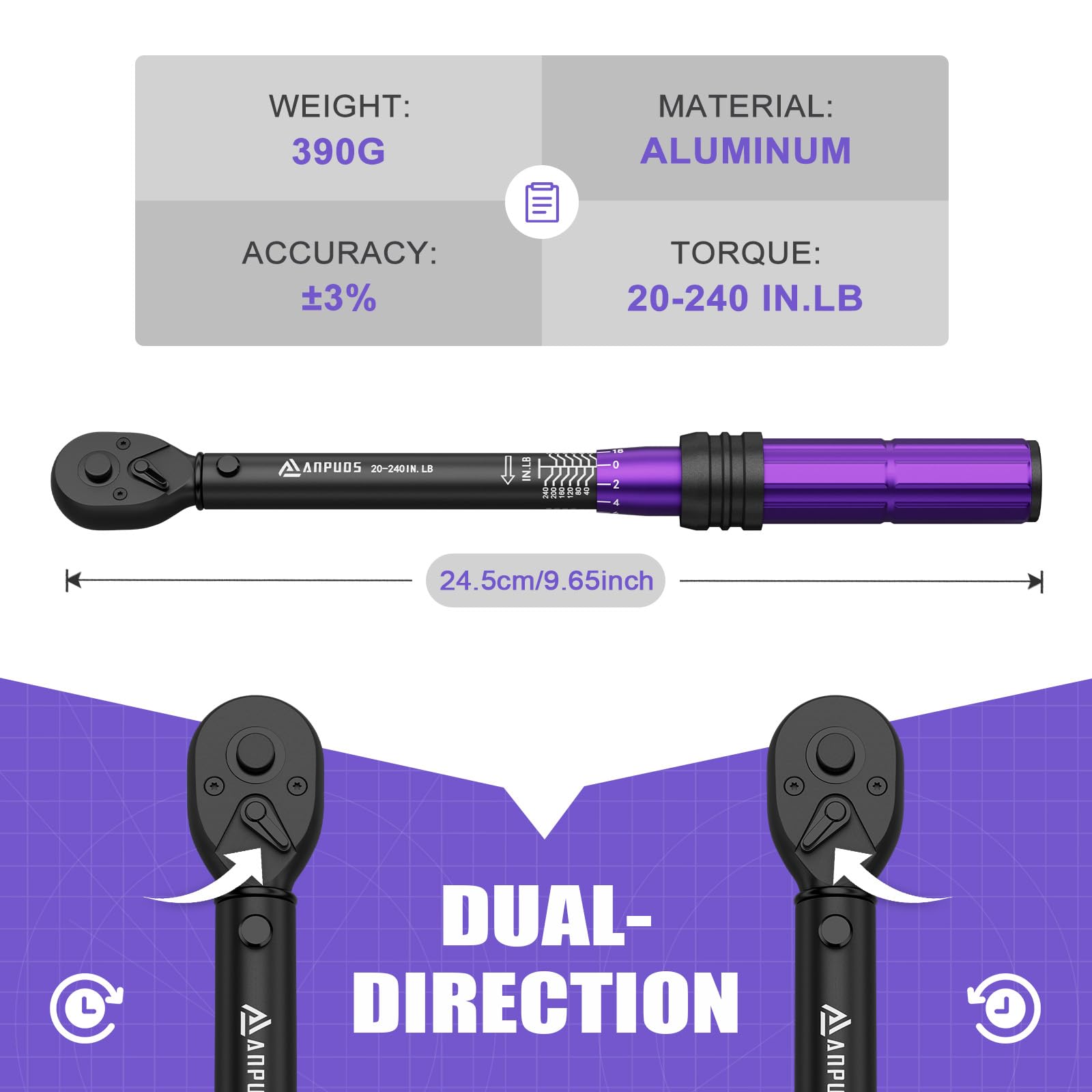 ANPUDS quick-release button view showcases fast accessory attachment during setup.