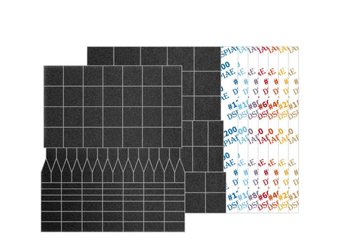 ANSAI sandpaper pre-cut mesh for ES-A flat head smoothing and finishing
