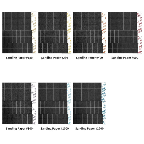 ANSAI sandpaper pre-cut mesh for ES-A rounded head shaping and finishing