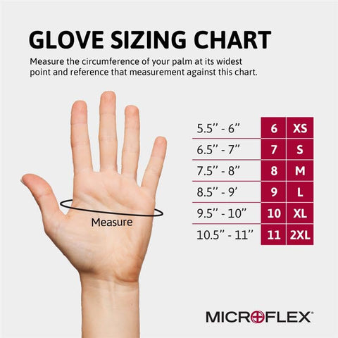 Beaded cuff on Ansell MF-300 ensures secure wear.