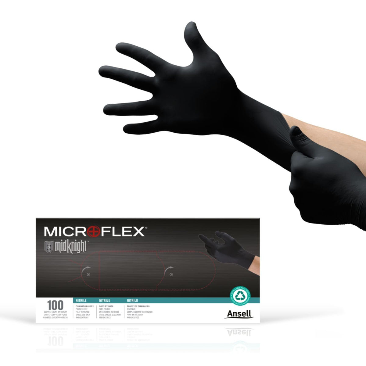 Ansell Microflex MK-296-XL gloves with full texture enhance automotive grip and precision