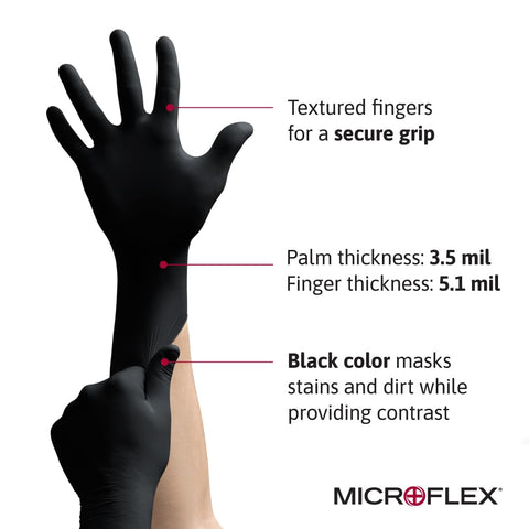 Close-up of Onyx N64 gloves showing tactile sensitivity for delicate component handling.