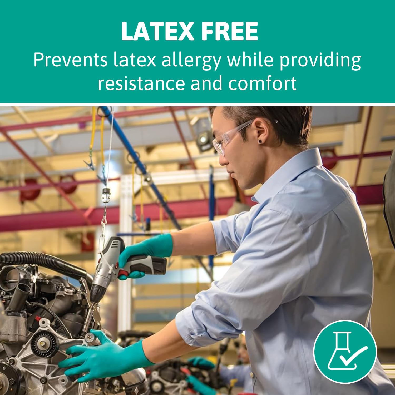 Ansell TouchNTuff 92-600 latex-free option minimizes allergy concerns