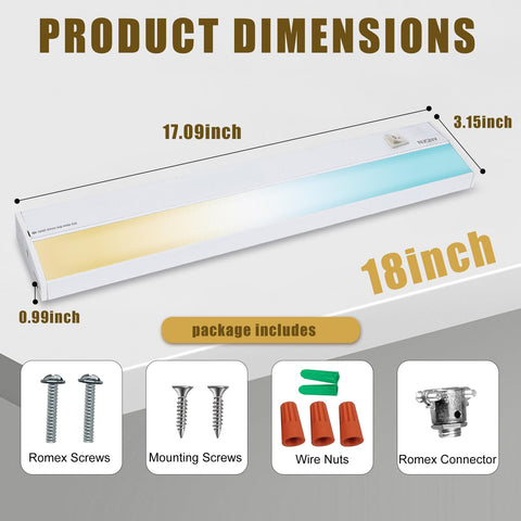 Ansen 998.4lm output brightens prep areas with minimal glare.