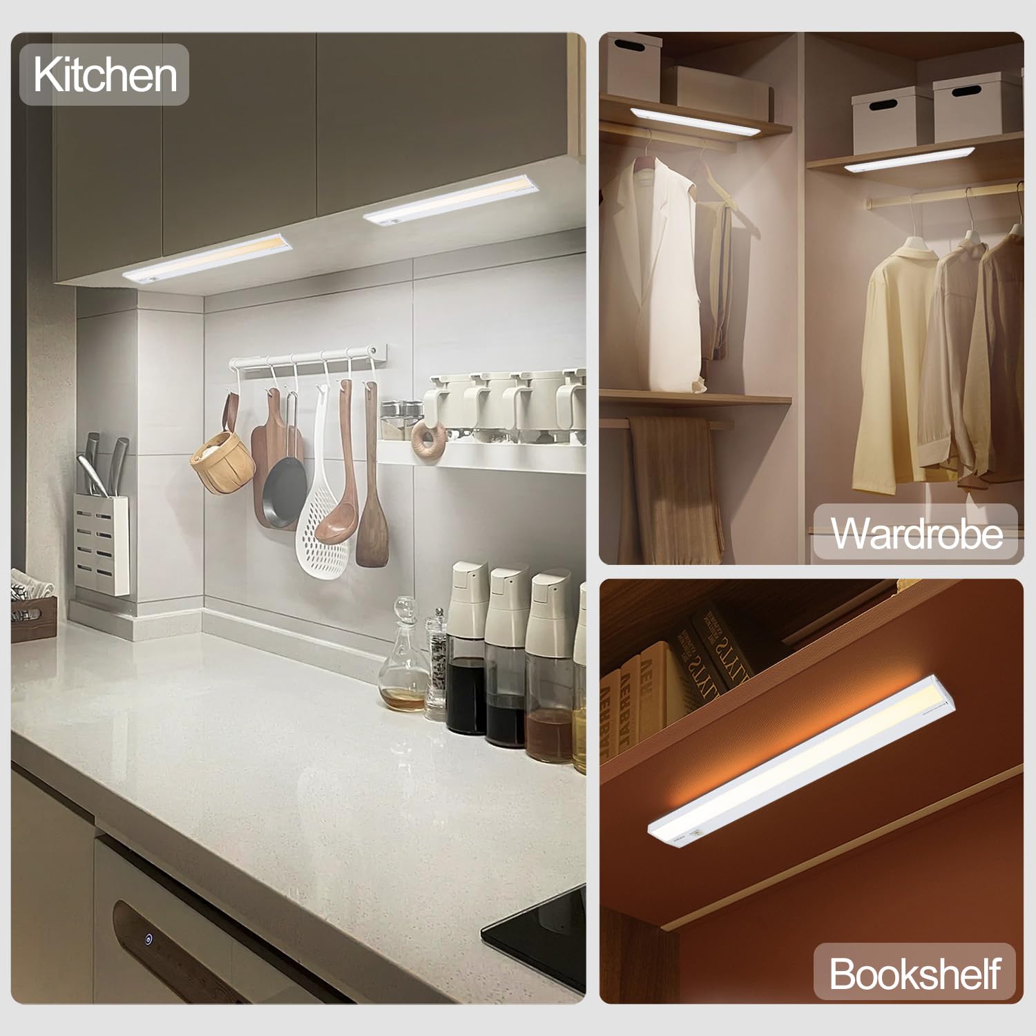 Ansen linkable cabinet lights for easy multi-fixture setup