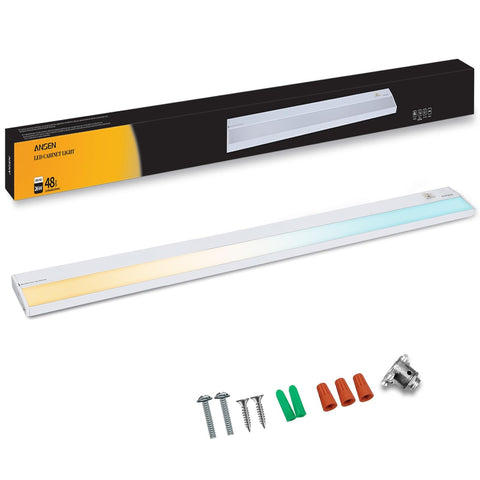 Ansen hardwired 48in under-cabinet light for precise kitchen task illumination