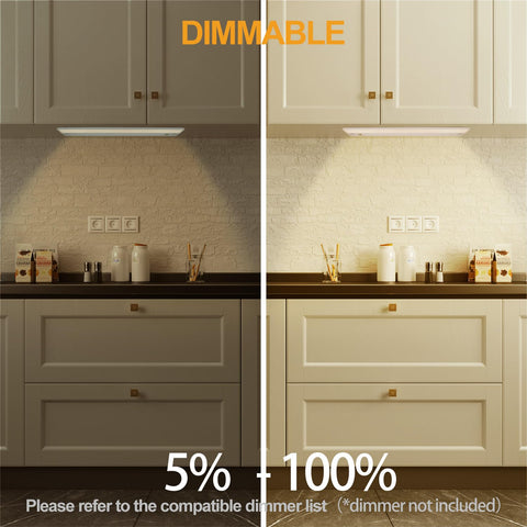 Ansen under-cabinet light 3000K soft white for cozy tasks